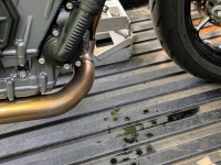 Why does motorcycle oil leak?